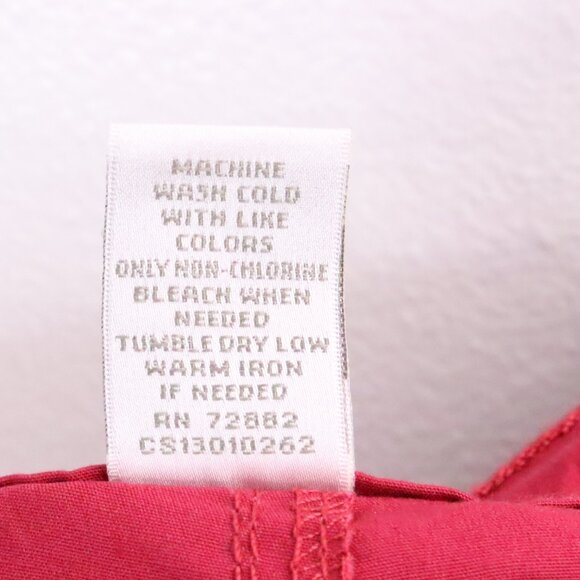 New Fashion Bug Women's 10 Red Cotton Stretch Y2K Drawstring Capri Pants - Picture 9 of 10